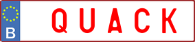 Truck License Plate